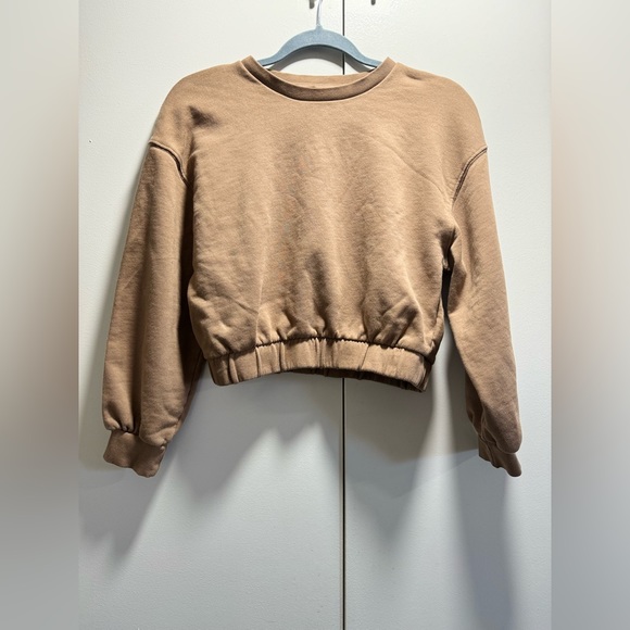 Zara Tops - Zara Cropped Crew Sweatshirt